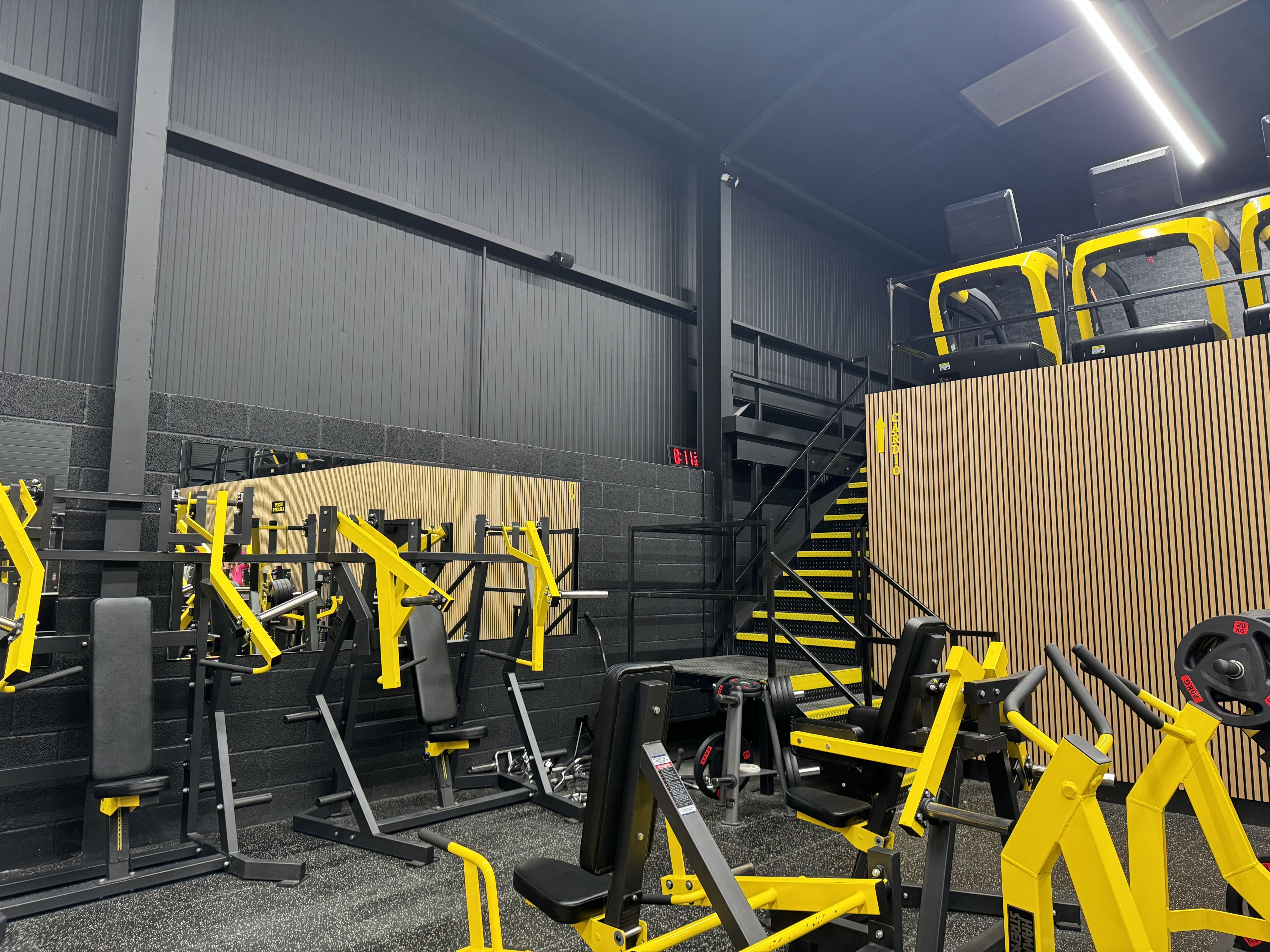 black and gray exercise equipment