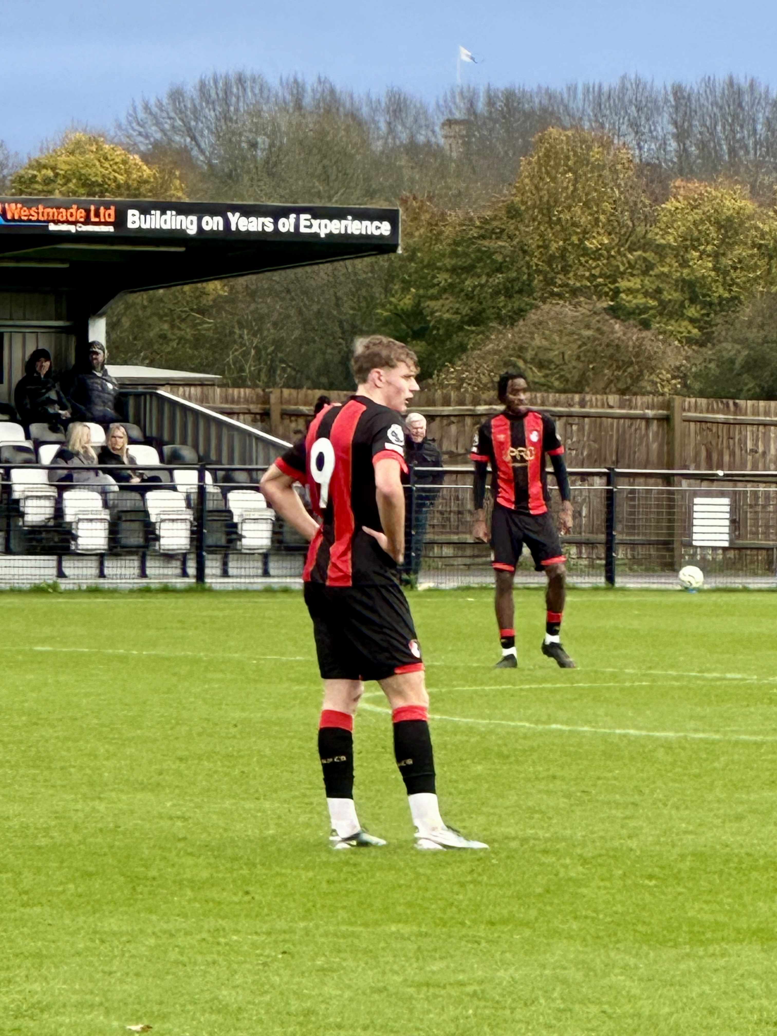 Jonny Stuttle playing for the AFC Bournemouth Development Squad (Photo by Kyran Rickman)