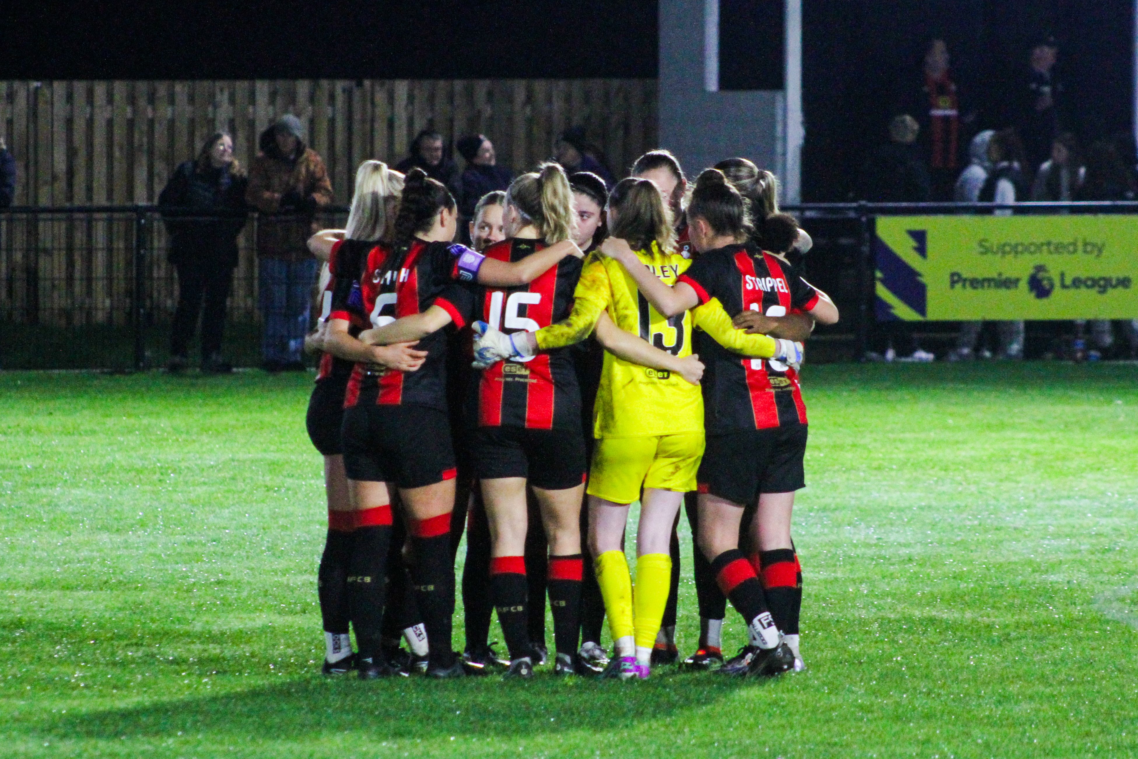 AFC Bournemouth Women huddled together