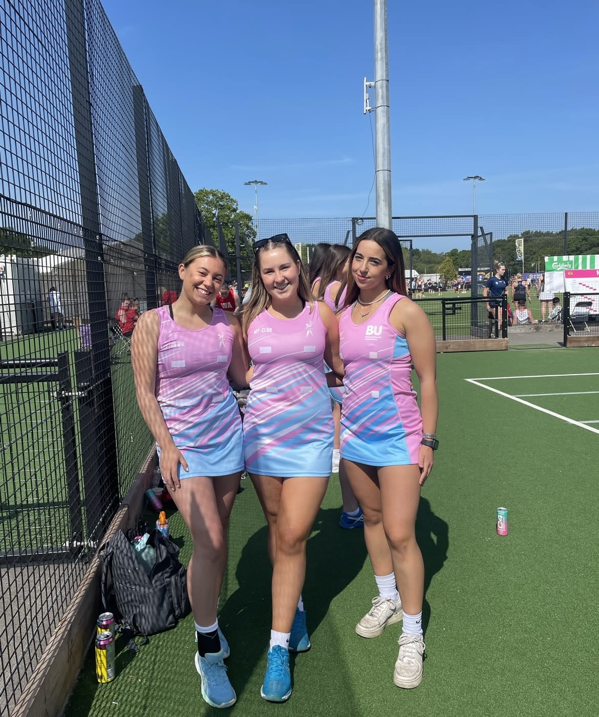 Netball game, by Libby Evans