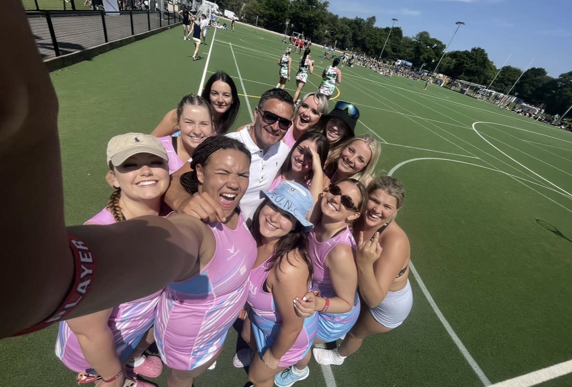 Netball team, by Libby Evans