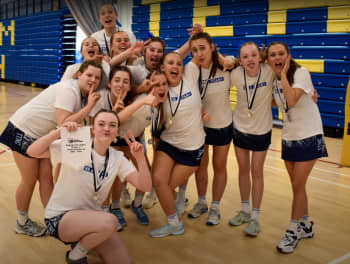 Netball team, by Libby Evans