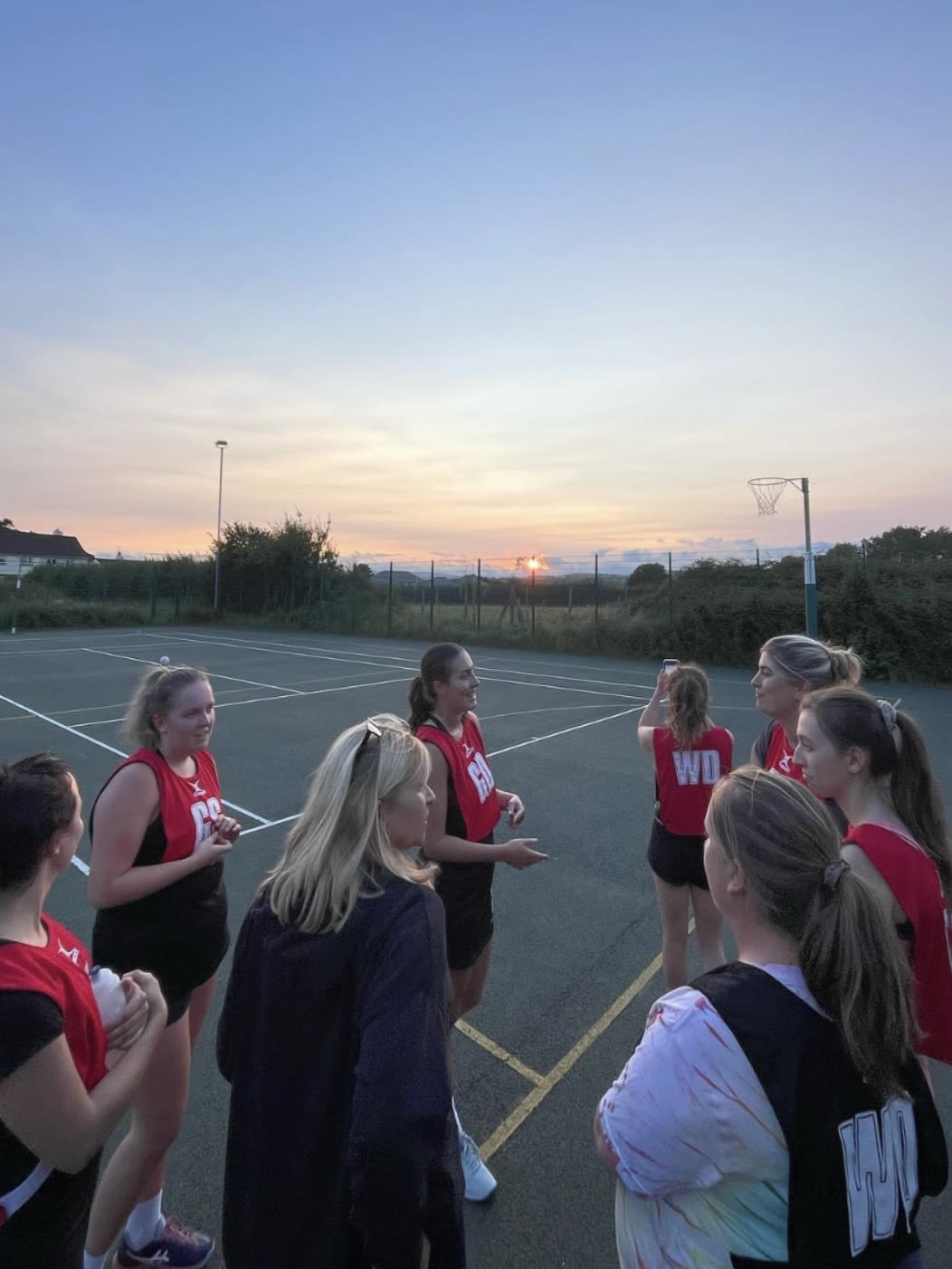 Netball training, by Libby Evans