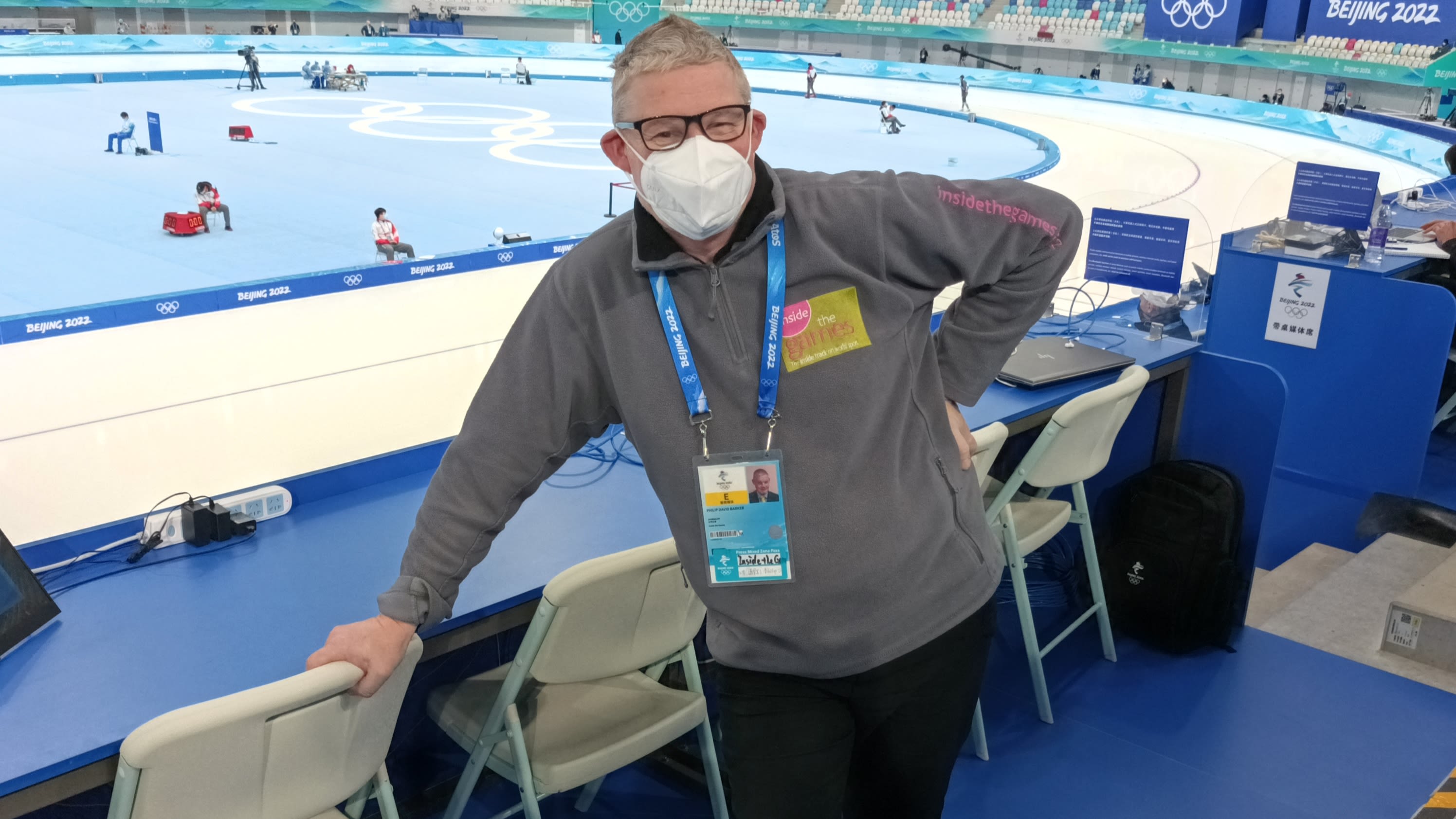 Philip Barker at the 2022 Bejing Winter Olympic Games