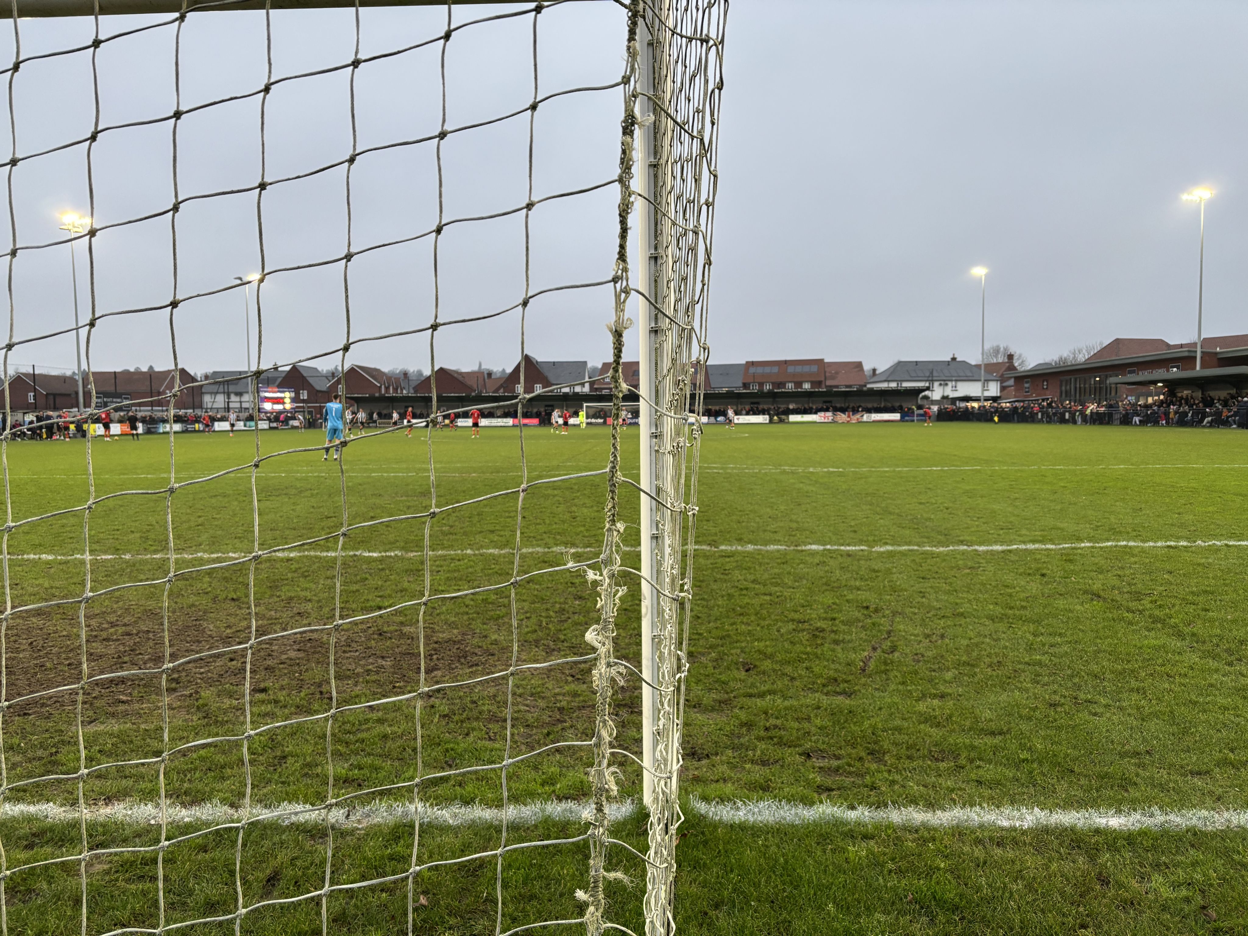 Behind the net at the Wyatt Homes Stadium | Photo by Jimmy Bowie